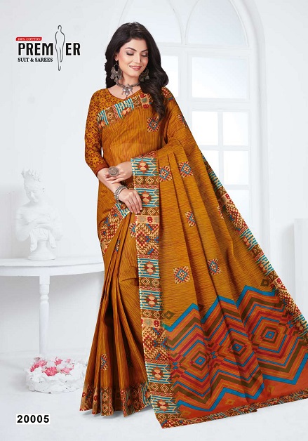 Premier Sun City Vol 20 Pure Cotton  Printed Designer Sarees